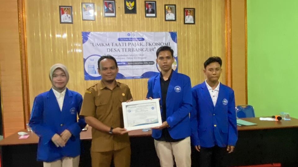 Pemdes Halangan Fasilitasi Kegiatan Mahasiswa STIA Amuntai