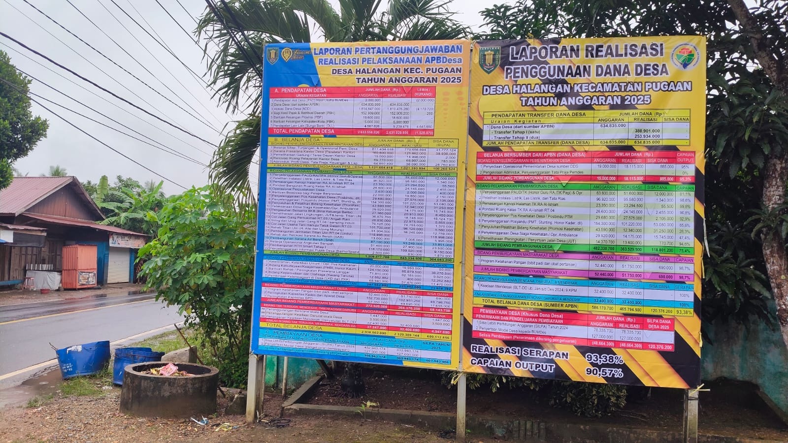 Baliho Desa Terpampang Menyapa Warga, Anggaran Jelas Tak Ada Dusta