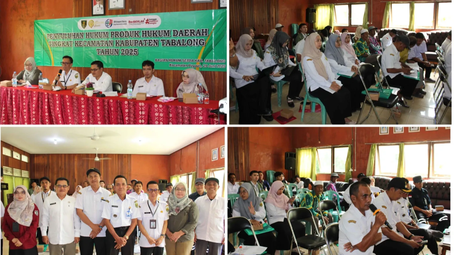 PENYULUHAN HUKUM PRODUK HUKUM DAERAH TINGKAT KECAMATAN DI KECAMATAN PUGAAN PADA TANGGAL 25 JUNI 2025